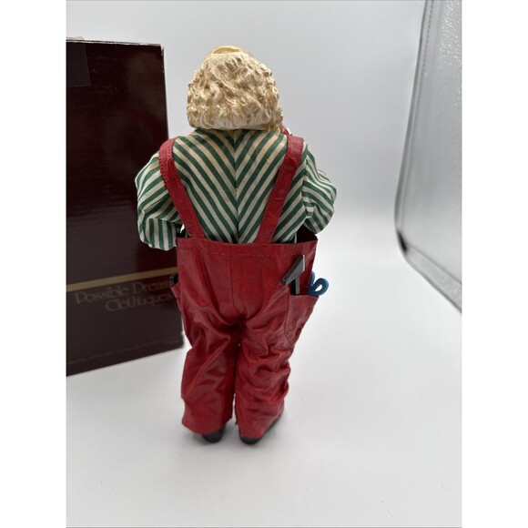 Vtg 1987 Possible Dreams Clothtique Santa Carpenter 713033 Christmas Figurine - Picture 7 of 15